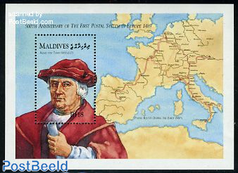 500 Years postal system in Europe s/s