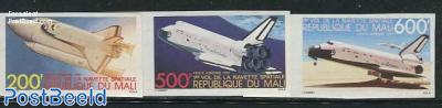 Space Shuttle 3v, Imperforated