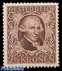 2.5Kr, Perf. 11.5, Stamp out of set